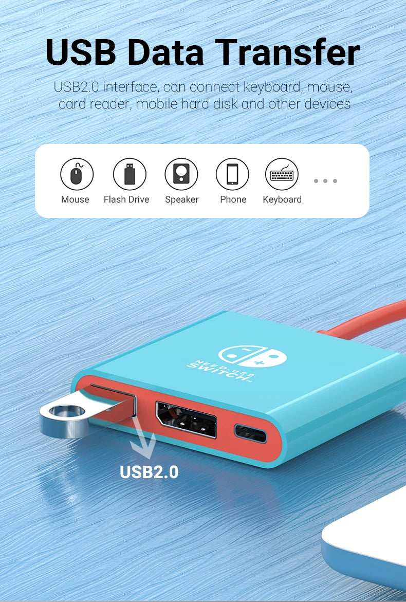 3 in 1 USB C Hub 8K@60Hz DisplayPort Switch Dock for MacBook Pro Air
