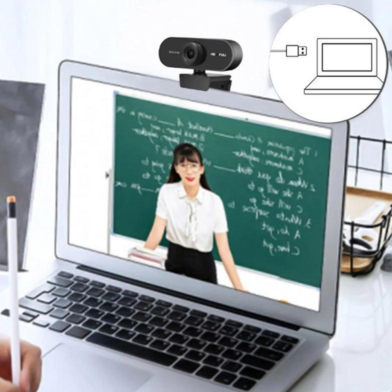 USB HD Web Camera 1080P and 2K Autofocus with Microphone Plug and Play for PC Laptop Desktop