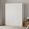 Doors Armoire Wardrobe Closet, Wardrobe Closet with Drawers, Armoire and Wardrobe with Shelves & Hanging Rod for Bedroom