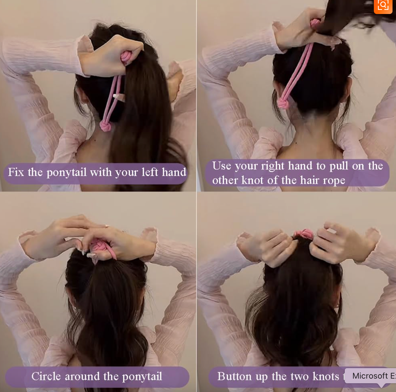 Knotted Scrunchies Hair Tie for Women (Pack of 3)