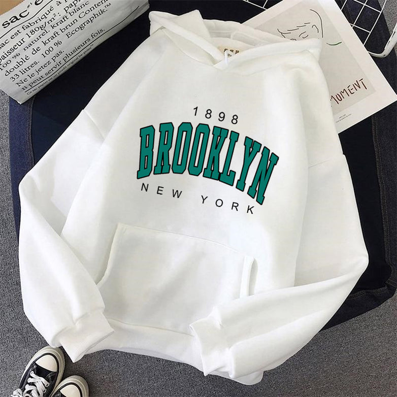 Women's Printed Couple Pullover Sweatshirt Loose