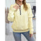 Women's Textured Half Zip Pullover Tops Casual Long Sleeve Crewneck Sweatshirts