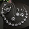 European And American Style Jewelry Round Diamond 4 PCs Set