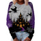 Christmas Women's Top Halloween Main Body Printed Round Neck