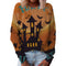Christmas Women's Top Halloween Main Body Printed Round Neck