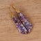 Bohemian Emperor Stone Geometric Pendant Earrings
