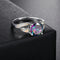 Black And White Colorful Shining Gemstone Ring