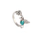 High Sense Women's Accessories Niche Green Hummingbird Ring