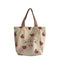 Ladies Personality Canvas Peach Cute Tote Bag