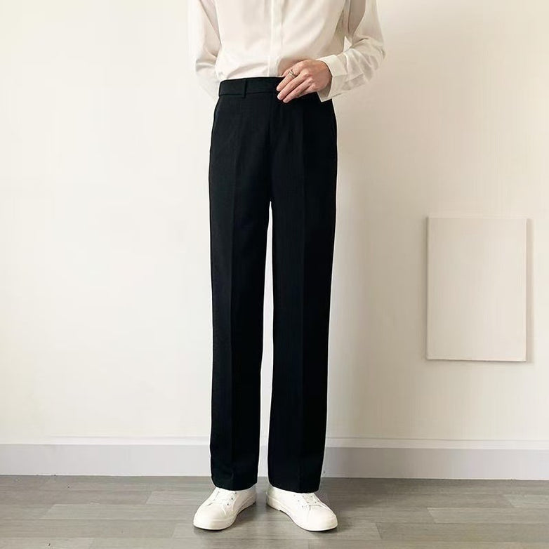Trendy Ins Draping Design Wide-leg Pants