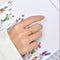 Loving Heart Zircon Ring Electroplated Real Gold Fashion Personality Affordable Luxury Ins Style