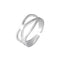 925 Sterling Silver Multi-layer Line Tail Finger Female Simple And Compact Exquisite Ring