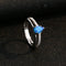 Blue Water Drop Shape Opal Women's Ring