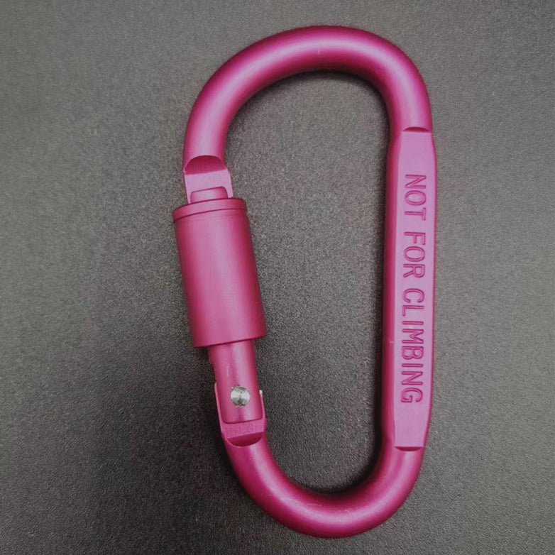 D-type Carabiner High Quality Bold 8cm Flat With Lock